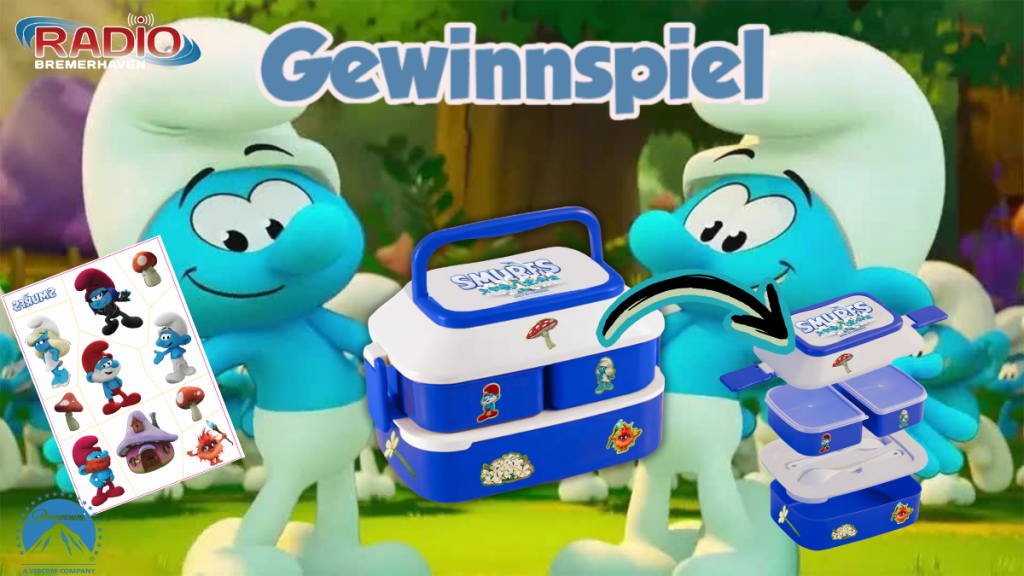 Radio Bremerhaven - drei tolle Fanpakete zum Film "Die Schlümpfe", bestehend aus jeweils: 2 Kinokarten, 1 Tattooset und 1 Lunchbox.