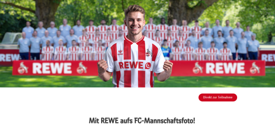 REWE - Teilnahme am Mannschaftsfoto  des 1 FC Köln am 29.07.25