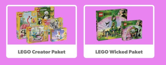 toggo - 3x Lego Creators Paket , 3x Lego Wicked Paket