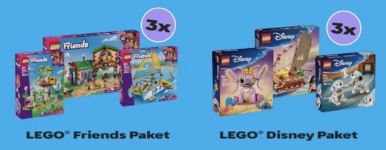 toggo - 3x Lego Friends Paket , 3x Lego Disney Paket