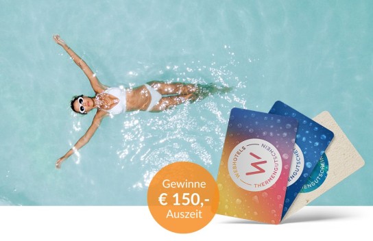 webhotels - einen WEBHOTELS Thermengutschein im Wert von € 150,-