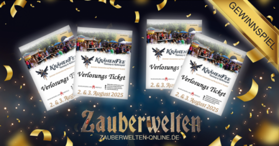 Zauberwelten-Online - KrähenFee - drei mal zwei Wochenend-Tickets 2.und 3 August auf der Burg Linn/ Krefeld