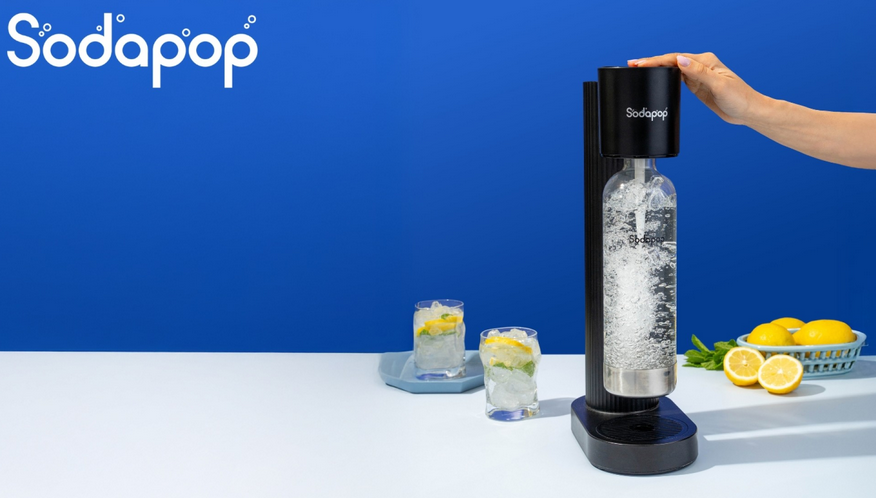 Autozeitung - 4 x Sodapop-Paket mit PET-Sprudler Cooper + 850-ml-PET-Flasche + drei Sirupen