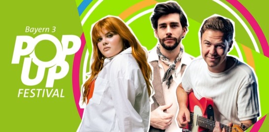 Bayern3 - VIP-Pakete für jeweils 2 Personen für das Bayern 3 POP-up Festival am 12.09 in Weißenburg