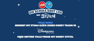Bel Brands - 3x1 Disneyland Reise für 4 Personen Paris und verschiedene Stich Artikel Rucksack, Trinkflasche (Produktkauf)