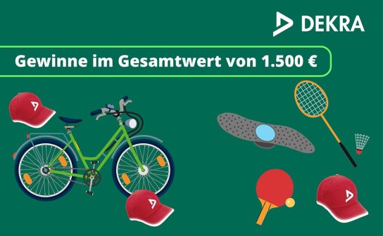 DEKRA: Gewinne Kinderkappen und mehr im Gesamtwert von 1.500 €
