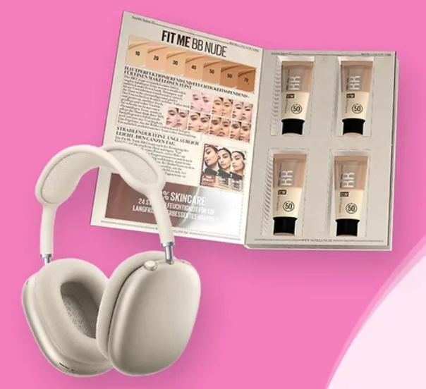 dm-drogerie markt - 1 x Kopfhörer "Apple AirPods Max", sowie 10 x New York VIP Seeding Box von Maybelline