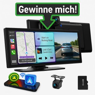 Freitest.de: ein Lamto RC28 Wireless Carplay inkl. Dashcam und Rückfahrkamera