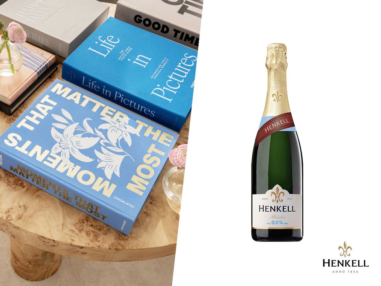 freundin - Henkell 0,0 % Sekt und Printworks-Fotoalbum