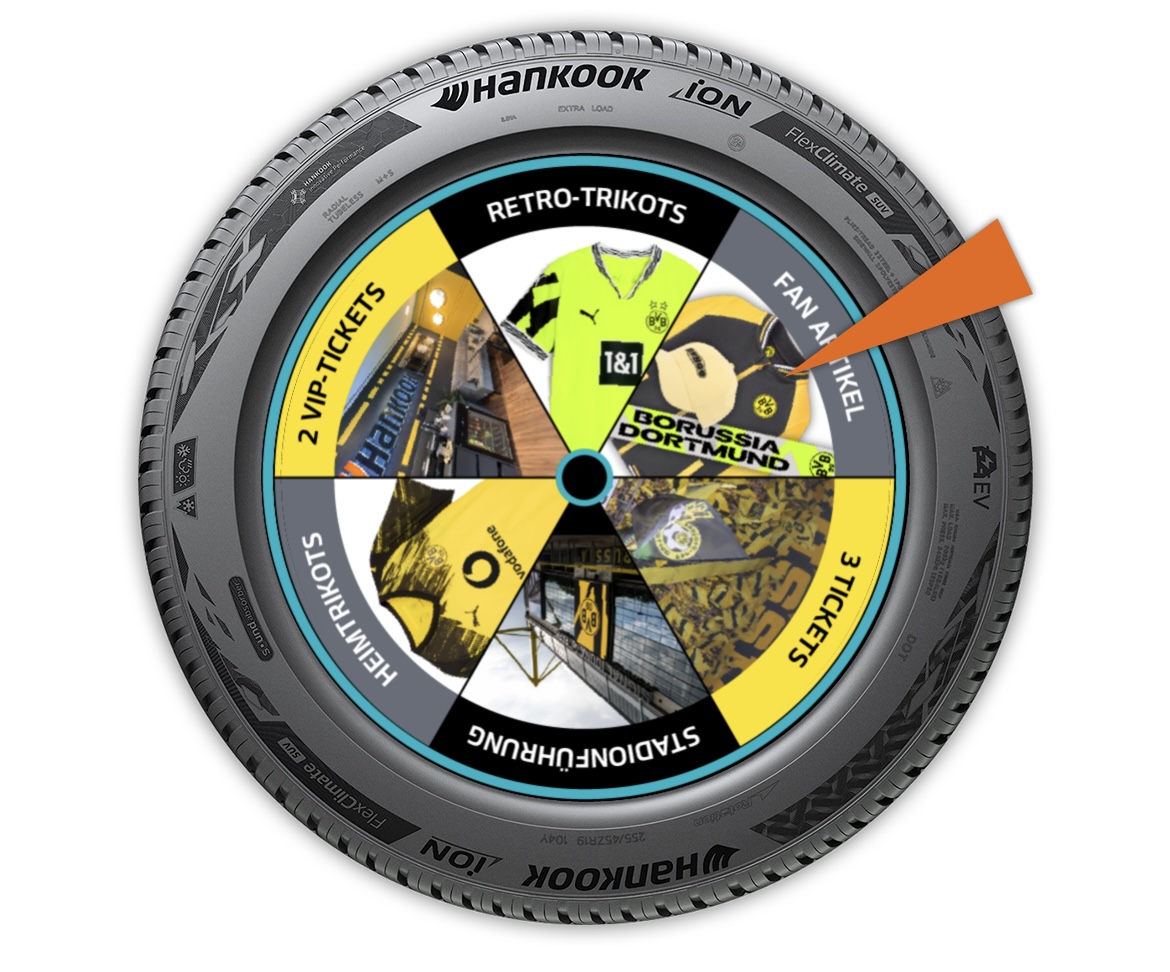 Hankook - 51 BVB Heimspiel-Stehplatzticket, 10 VIP-Tickets für die Hankook Loge und weitere Preise