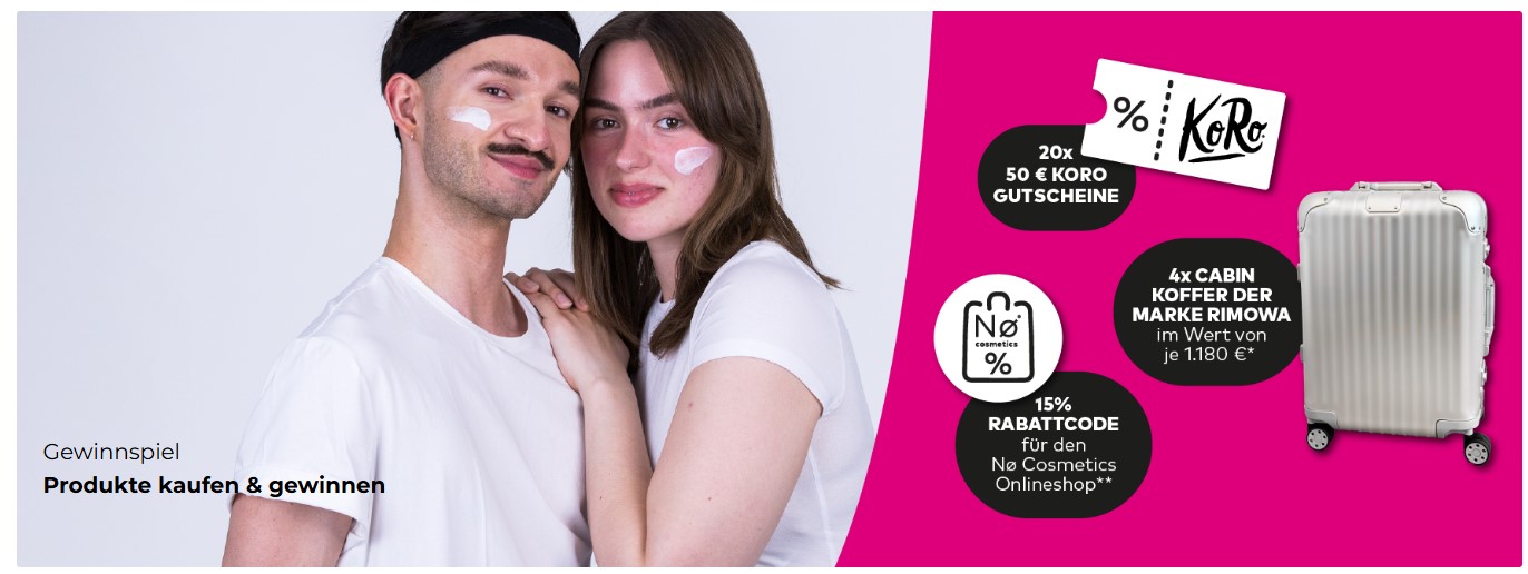 Kroll Cosmetics - 4x Cabin Koffer Rimova, 20x 50 € Gutschein Koro Drogerie