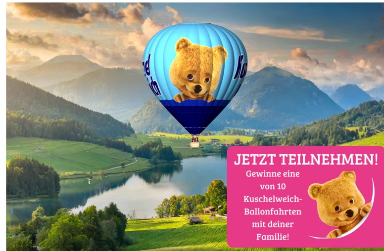 Kuschelweich - 10x1 Ballonfahrt für 4 Personen (Produktkauf)