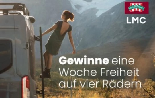 LMC Caravan - Für eine Woche einen Camper von LMC – inklusive einen Vorrat an besten Bio-Produkten aus dem SuperBioMarkt