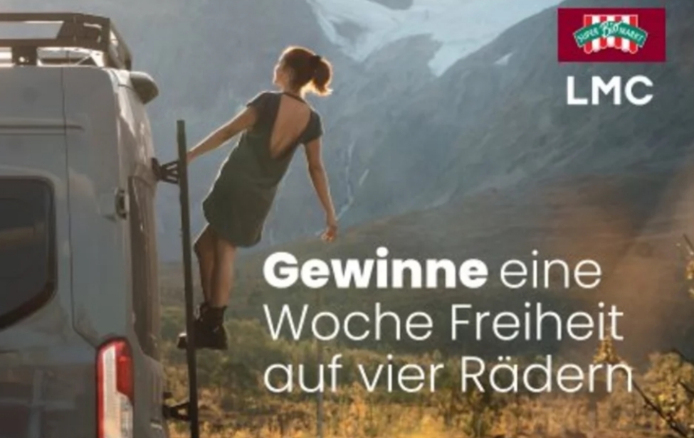 LMC Caravan - Für eine Woche einen Camper von LMC – inklusive einen Vorrat an besten Bio-Produkten aus dem SuperBioMarkt