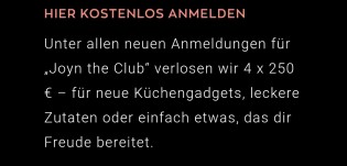 Looye Kwekers -  4 x 250 € für neue Küchengadgets, leckere Zutaten oder einfach etwas, das dir Freude bereitet