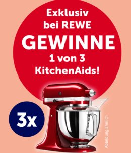 REWE - 3 x KitchenAid Artisan Küchenmaschine