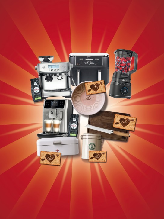 Steinecke -  10 × Sage Barista Siebträger Espressomaschine, Airfryer Ninja,  Ninja Mixer und viele weitere Top Preise mehr