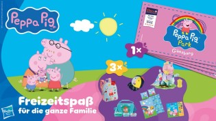 TOGGO Eltern - vier Tickets für den Peppa Pig Park in Günzburg oder eins von drei tollen Peppa Pig Fanpaketen