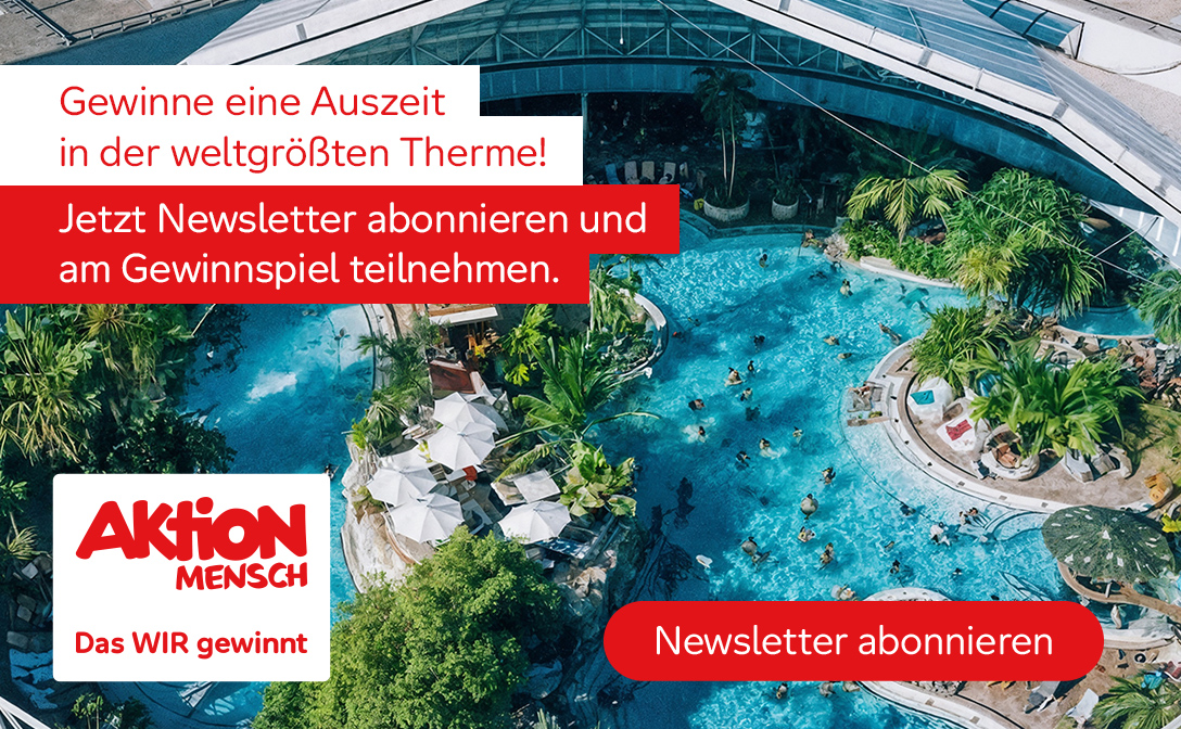 Aktion Mensch - Gewinne 2 Übernachtungen im Gästehaus Victory inkl. Therme Erding!