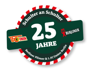 Berliner Pilsner - 1.FC Union-Berlin : 25 x Sondertrikots der aktuellen Saison - signiert von der Mannschaft, 75 x Fanschals, 100 x Gläserset uvm