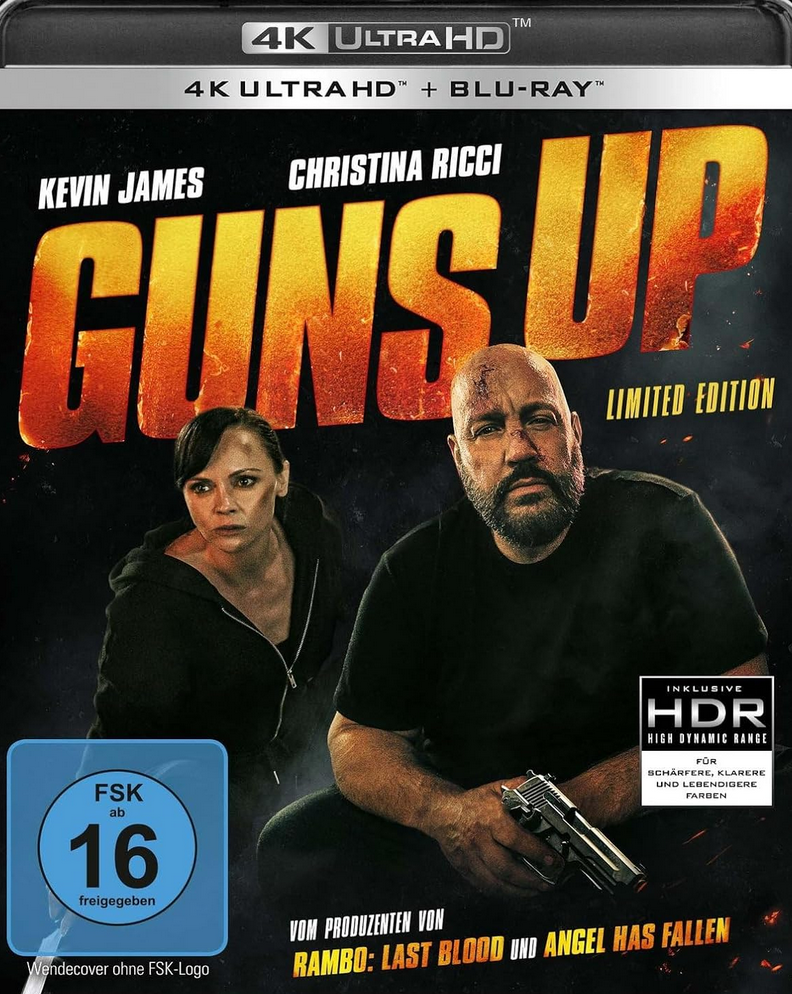 BLURAY-DISC - 3 x Film „Guns Up“ 1 x auf 4K UHD, sowie 2 x auf Blu-ray