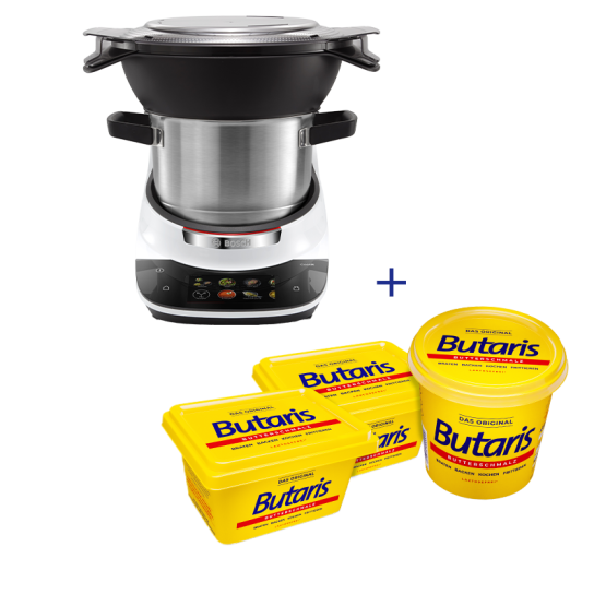 Butaris - Bosch Cookit Küchenmaschine inkl. Pommes-Frites-Scheibe und tolle Butaris Pakete