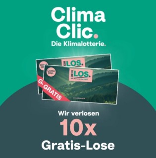 climaclic - 10x 1 Los für die Klimalotterie