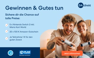 DA Direkt: 5 x Nintendo Switch 2 inkl. Mario Kart World, 20 x 100 € Amazon-Gutschein