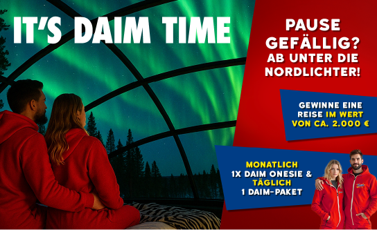 Daim - It’s Daim Time! Gewinne eine Nordlicht-Reise nach Schweden