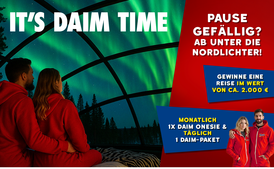 Daim - It’s Daim Time! Gewinne eine Nordlicht-Reise nach Schweden