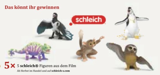 Der kleine ICE - 5×5 Schleich Figuren aus dem Film „DIE SCHULE DER MAGISCHEN TIERE 4“