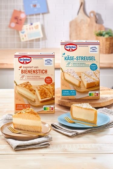 Dr.Oetker - 100 x Dr. Oetker Klassiker neu interpretiert Inspiriert von Bienenstich + Käse-Streusel