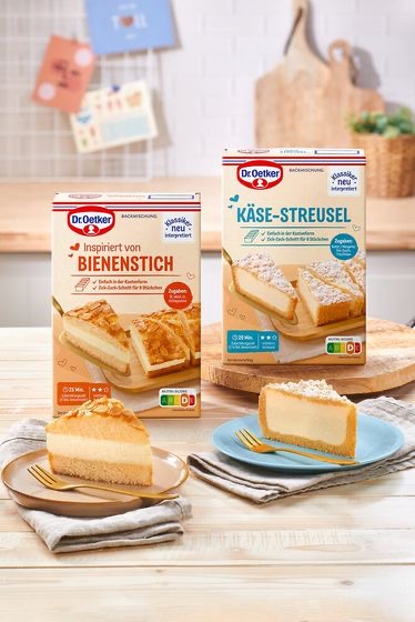 Dr.Oetker - 100 x Dr. Oetker Klassiker neu interpretiert Inspiriert von Bienenstich + Käse-Streusel