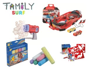 familysurf: Gewinne 1 von 2 bunten Spielspaß-Sets für Kinder