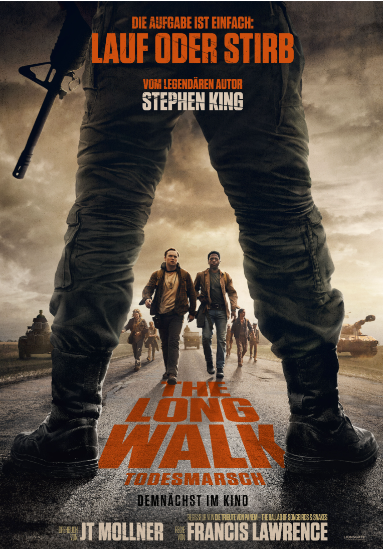 film-rezensionen - 2 x 2 Kinokarten + Roman zum Film "The Long Walk – Todesmarsch"