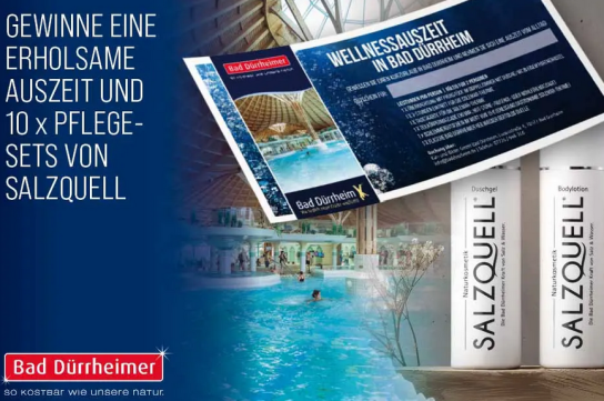 GEFAKO - Wellnessurlaub in Bad Dürrheim für 2 Personen, 1 ÜF im DZ, Thermen-Eintritt, Massage, Kosmetikset