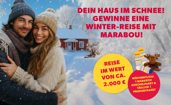 Marabou - Dein Haus im Schnee! Gewinne eine Winterauszeit mit Marabou