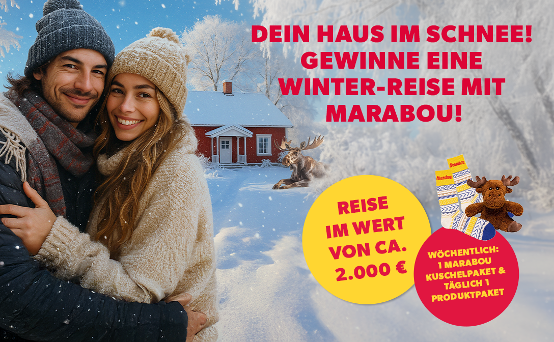 Marabou - Dein Haus im Schnee! Gewinne eine Winterauszeit mit Marabou