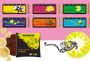 nordische Esskultur - 5 x Paket mit 7 Sorten der Schokoladen-Zitronen-Kreationen von Zotter