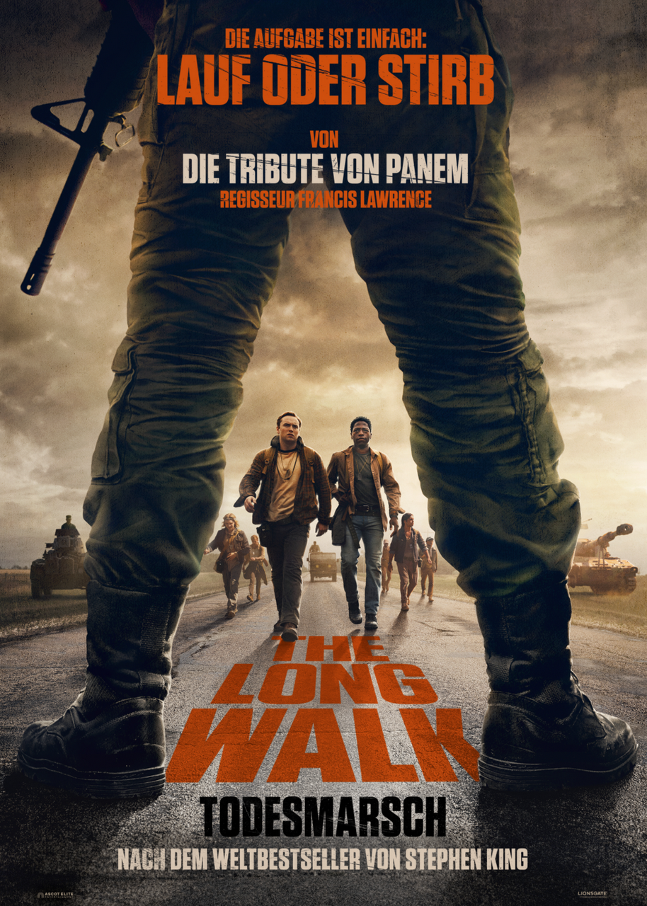 OutNow - 3 x 2 Kinotickets für "The Long Walk - Todesmarsch" + Roman zum Film
