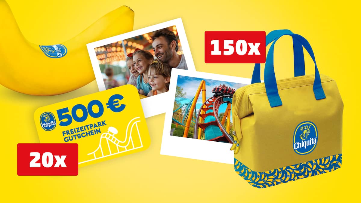 Penny - 20x Freizeitparkgutscheine,150x Chiquita Snacktaschen