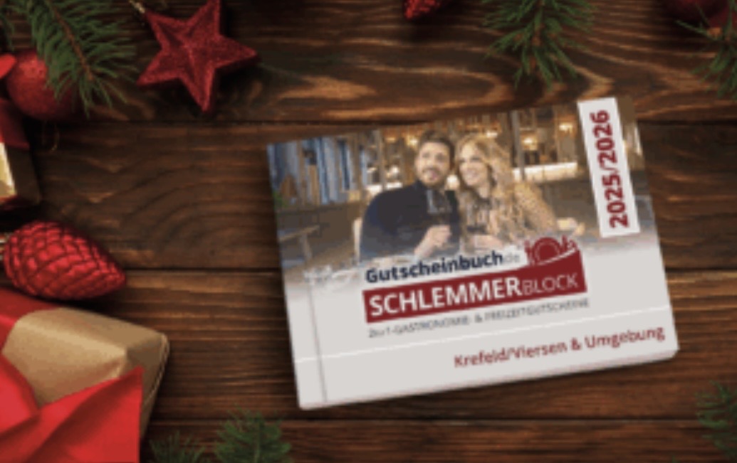 Rheinischer Spiegel - 15 x Gutscheinbuch.de Schlemmerblock Krefeld/Viersen & Umgebung 2025/2026