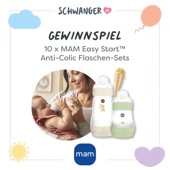 schwanger - 10 x 1 MAM Babyflaschen-Set