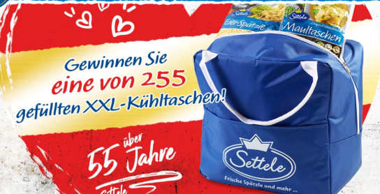 Settele - 255 gefüllte XXL Kühltaschen