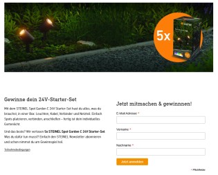 STEINEL - 5x Spot Garden C 24V Starter-Sets