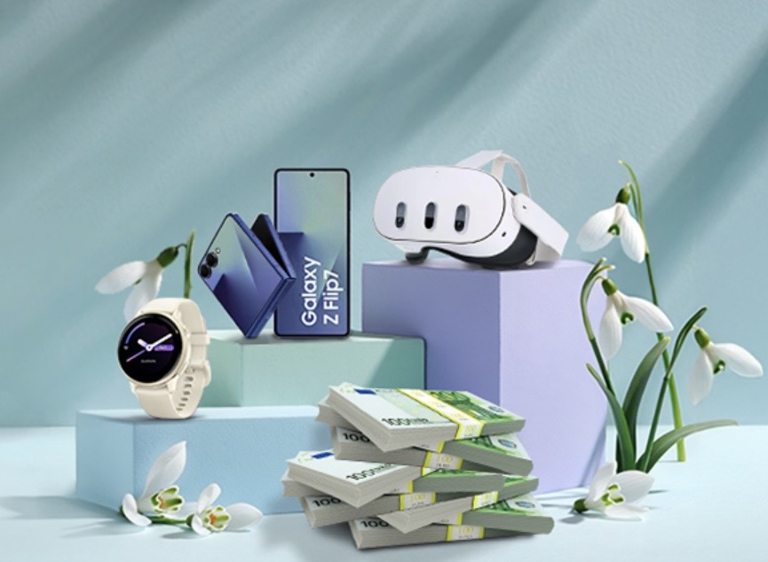 1&1 Mail & Media - 1x 300.000 € Jackpot, 1x Samsung Galaxy Z Flip7, 1x Meta Quest 3, 2x Garmin vívoactive 6,10x 50 € Wunschgutschein