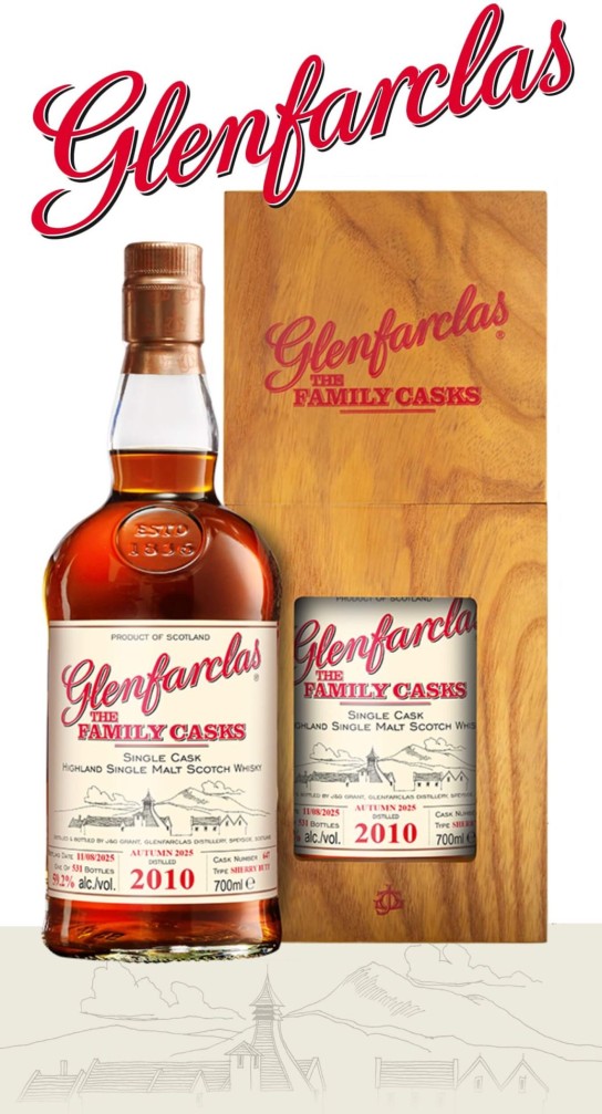 alleswhisky - 1 Flasche - Glenfarclas Family Cask 2010/2025 Vintage Autumn A25 Whisky 59,2%