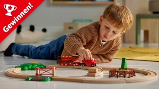 Der kleine ICE - 3x je ein BRIO Rote Lola Bauernhof Zugset