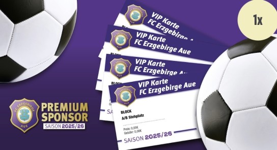Edeka - 4 VIP-Tickets für Erzgebirge Aue gegen Energie Cottbus
