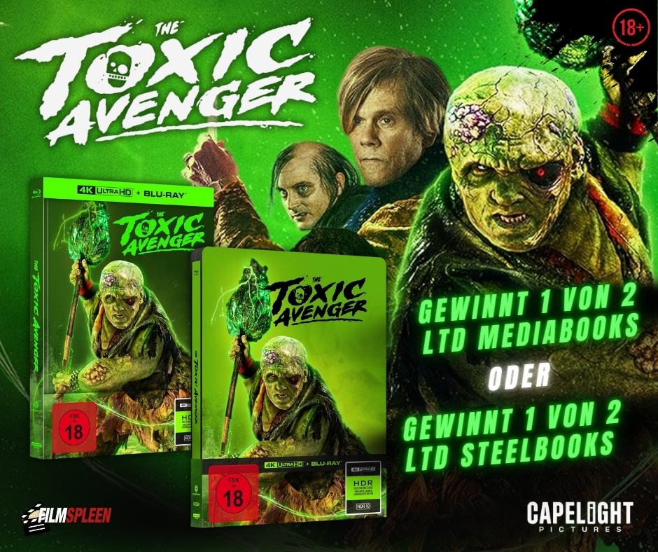 filmspleen - The Toxic Avenger - 1 von 2 limitierten Mediabooks (4K Ultra HD + Blu-ray) oder 1 von 2 limitierten SteelBooks (4K Ultra HD + Blu-ray)